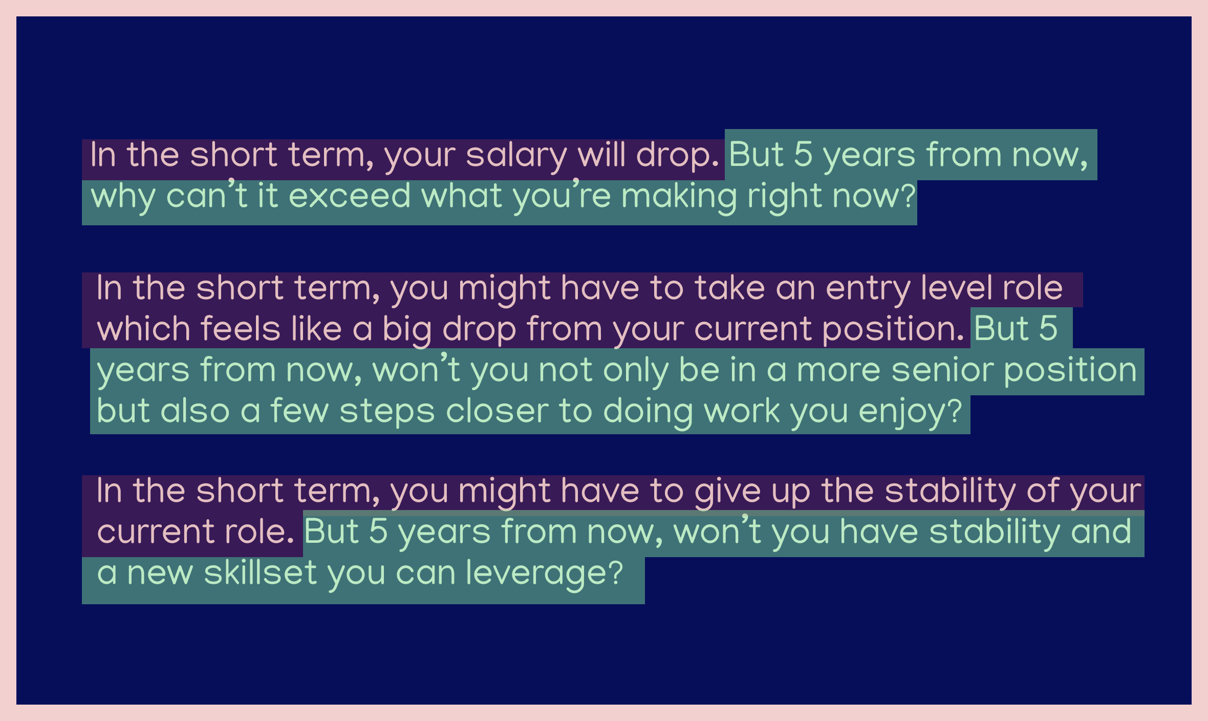 Long Term vs Short Term